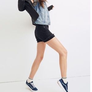 Black Denim Madewell Shorts